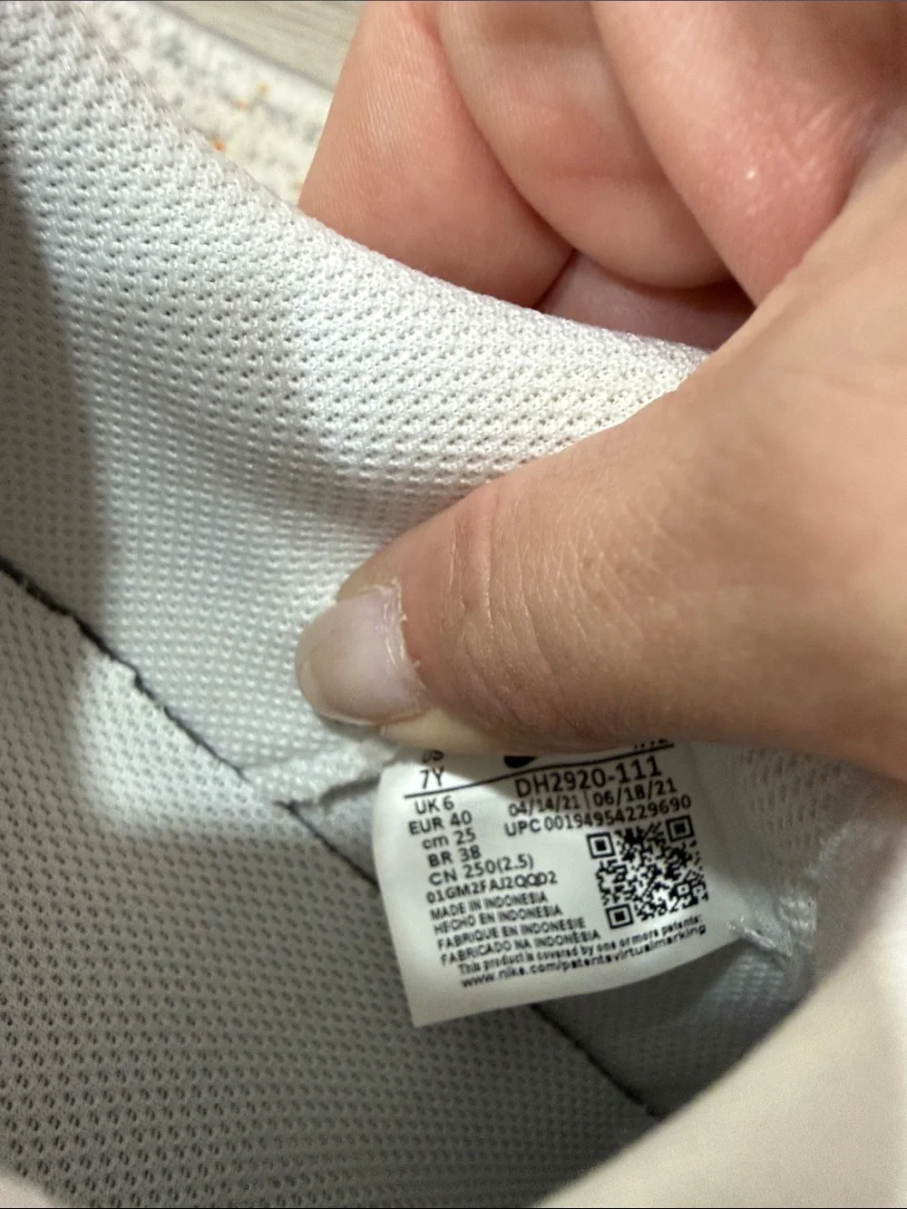 Nike kids Air Force 1 sneaker white